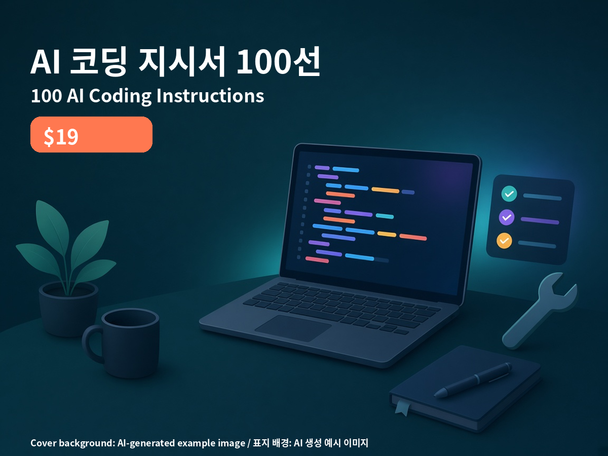 AI 코딩 지시서 100선 — 기능·버그·리팩터링·테스트·리뷰·보안