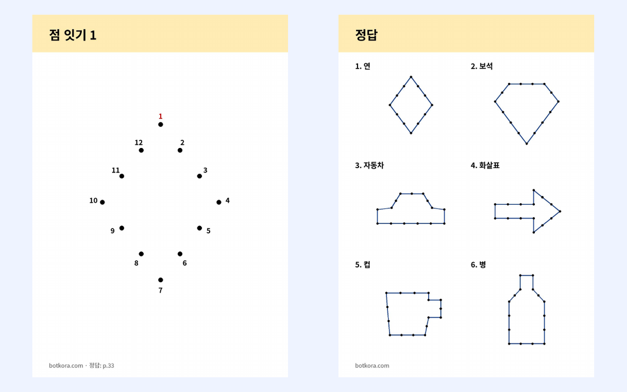 Before · After (real test) — Big-Number Dot-to-Dot, 30 Pages